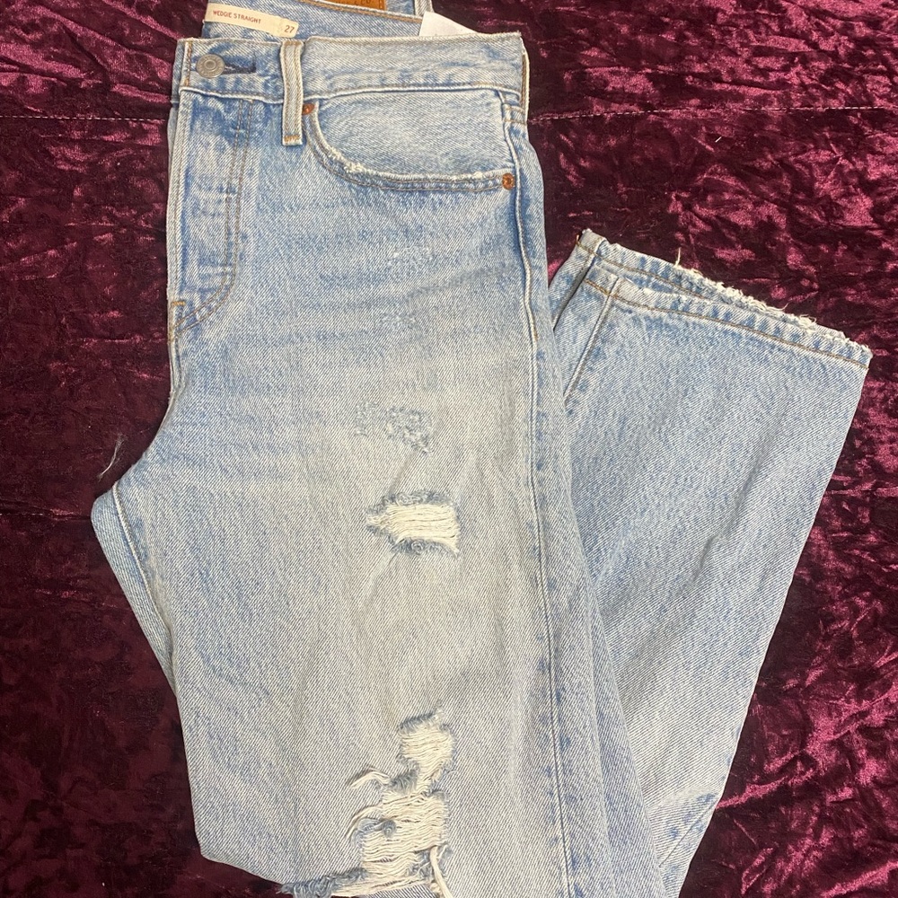 Levi's wedgie straight jeans women's 27